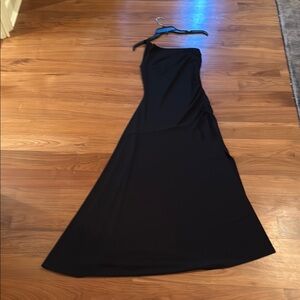 Elegant Black One-Shoulder Dress